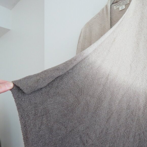 BAREFOOT DREAMS Cozy Chic Lite Ombre Calypso Wrap Open Front Cardigan Bamboo Tan - Picture 10 of 16